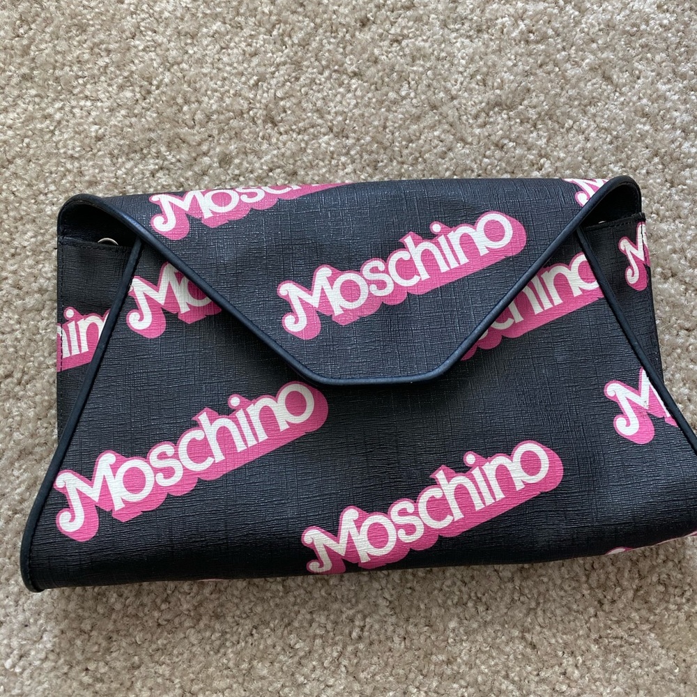 Authentic Moschino Black Barbie logo bag